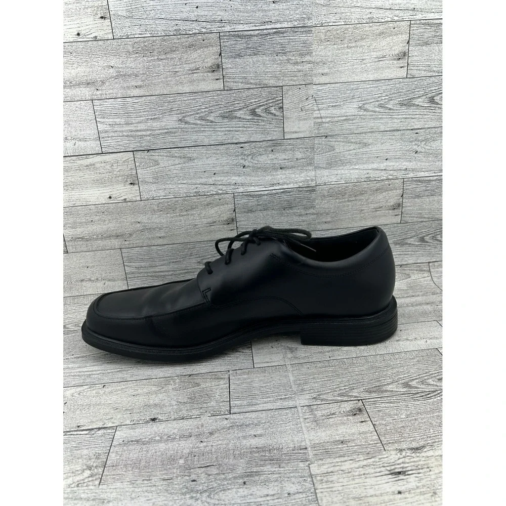Rockport Men Hydro-Shield Waterproof Black‎ Leather Bicycle Toe Oxfords Size 12M